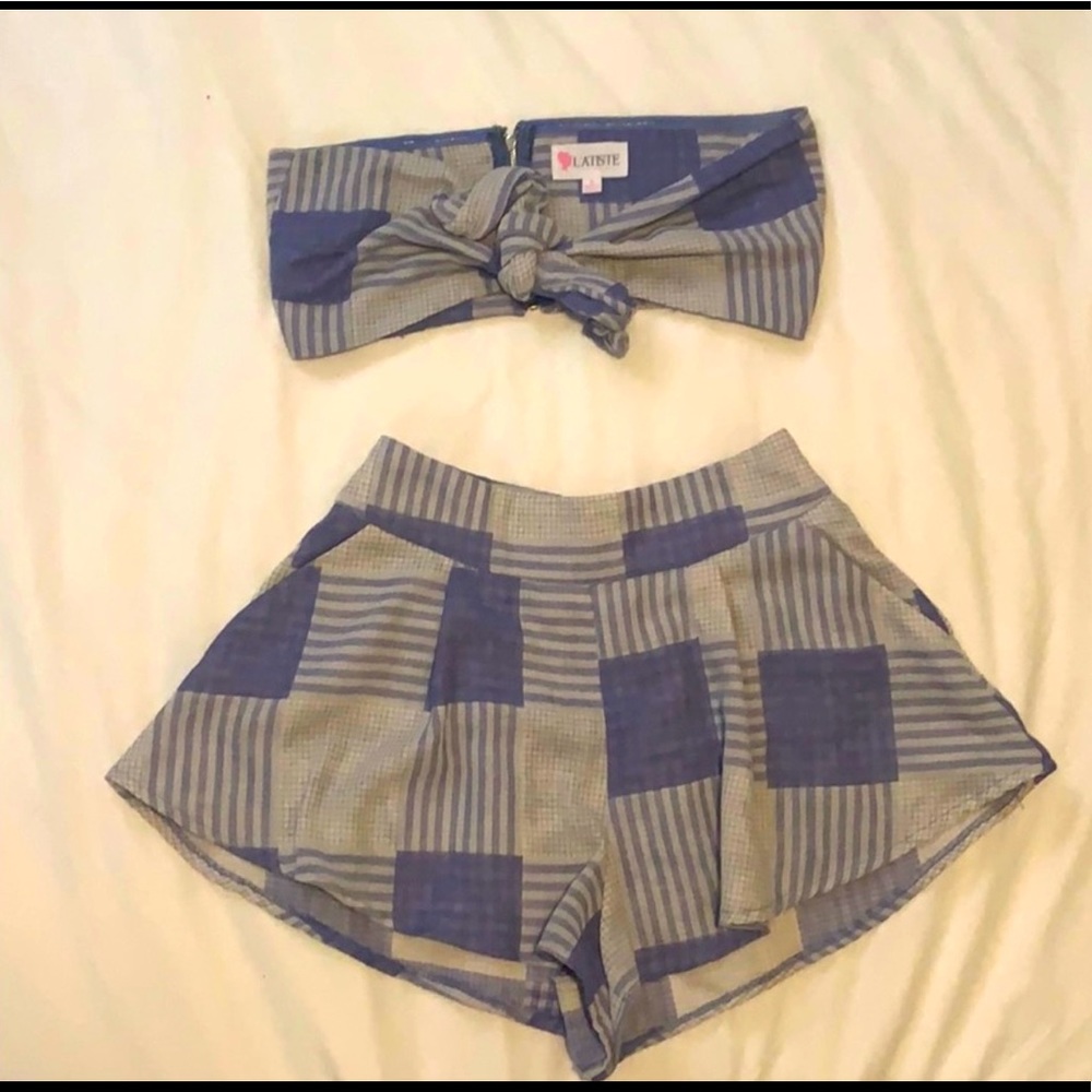Hot Miami styles two piece set for summer, very sexy high wait shorts